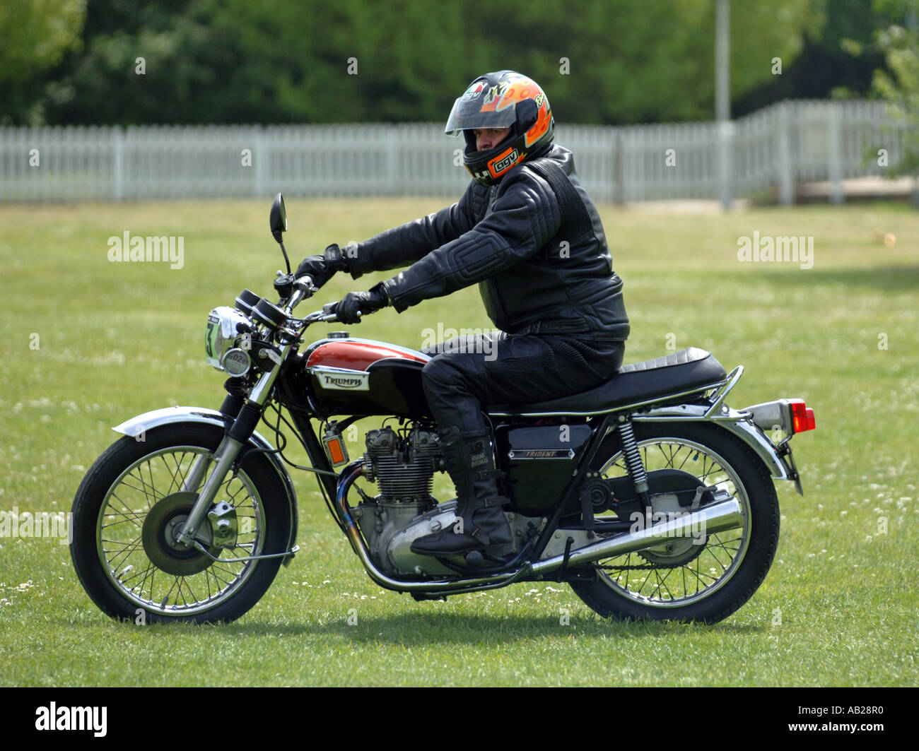 Trionfo Trident motocicletta vintage Foto Stock