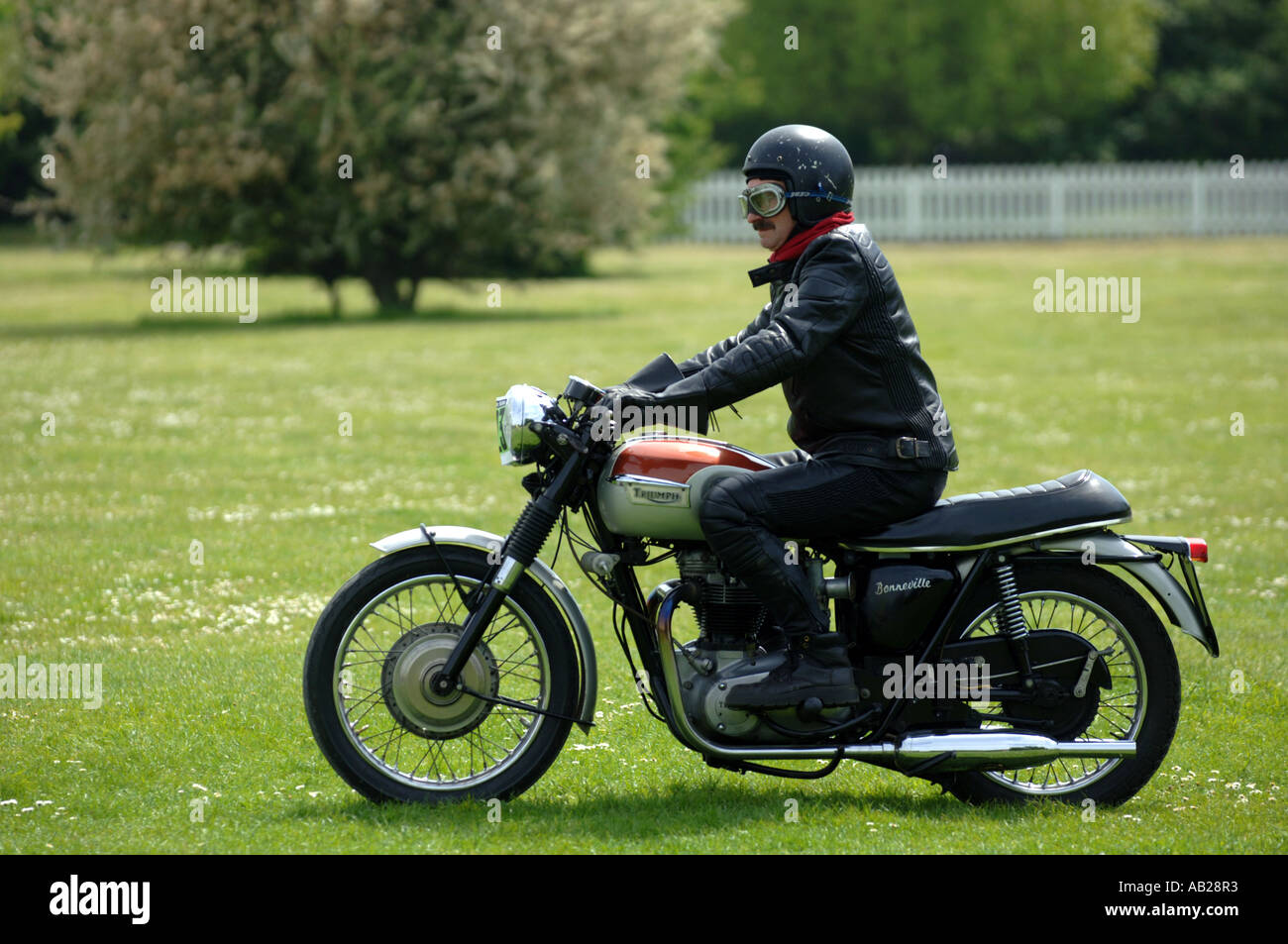 Triumph Bonneville vintage motociclo Foto Stock