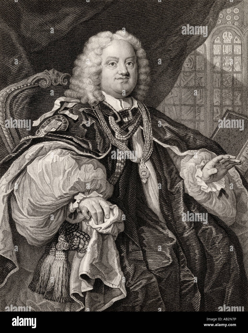 Benjamin Hofly, 1676 - 1761. Clergyman inglese e Vescovo di Winchester. Foto Stock