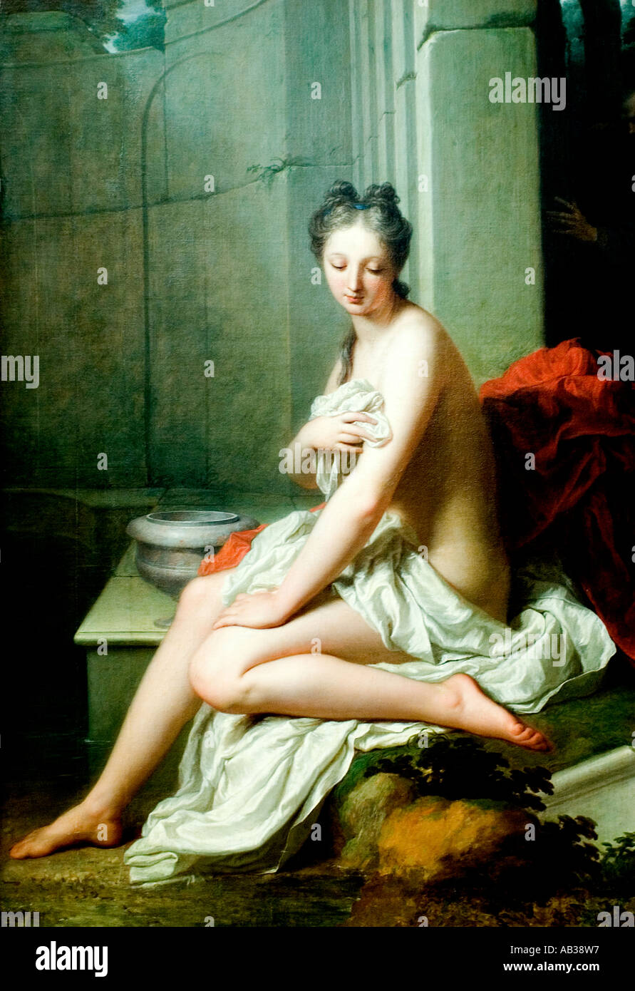 Suzanne au bain, 1704, Jean-Baptiste Santerre (1651-1717) Foto Stock