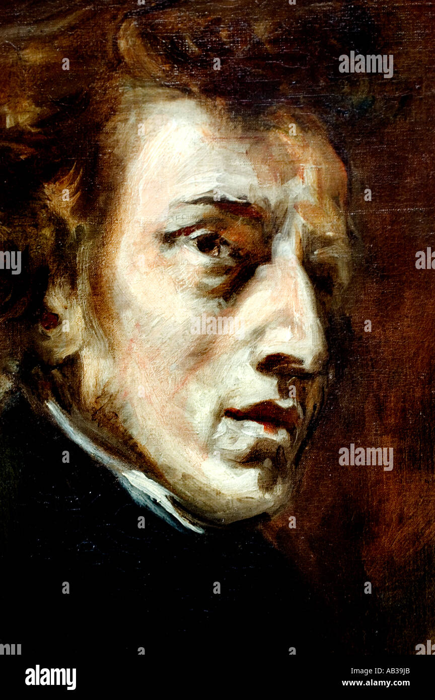 Frederic Chopin 1863 Ferdinand Victor Eugène Delacroix 1798 - 1863 Francia - Francese (Frédéric François Chopin1810 - 1849 la Polonia) Foto Stock