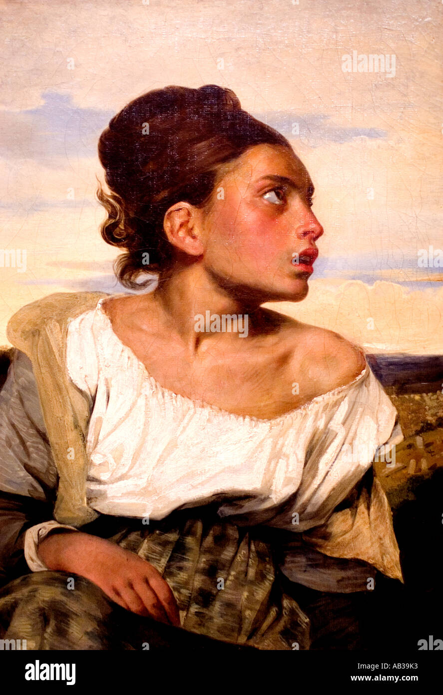 Cimetiere cimitero orfano da Ferdinand Victor Eugène Delacroix 1798 - 1863 Francia - Francese Foto Stock