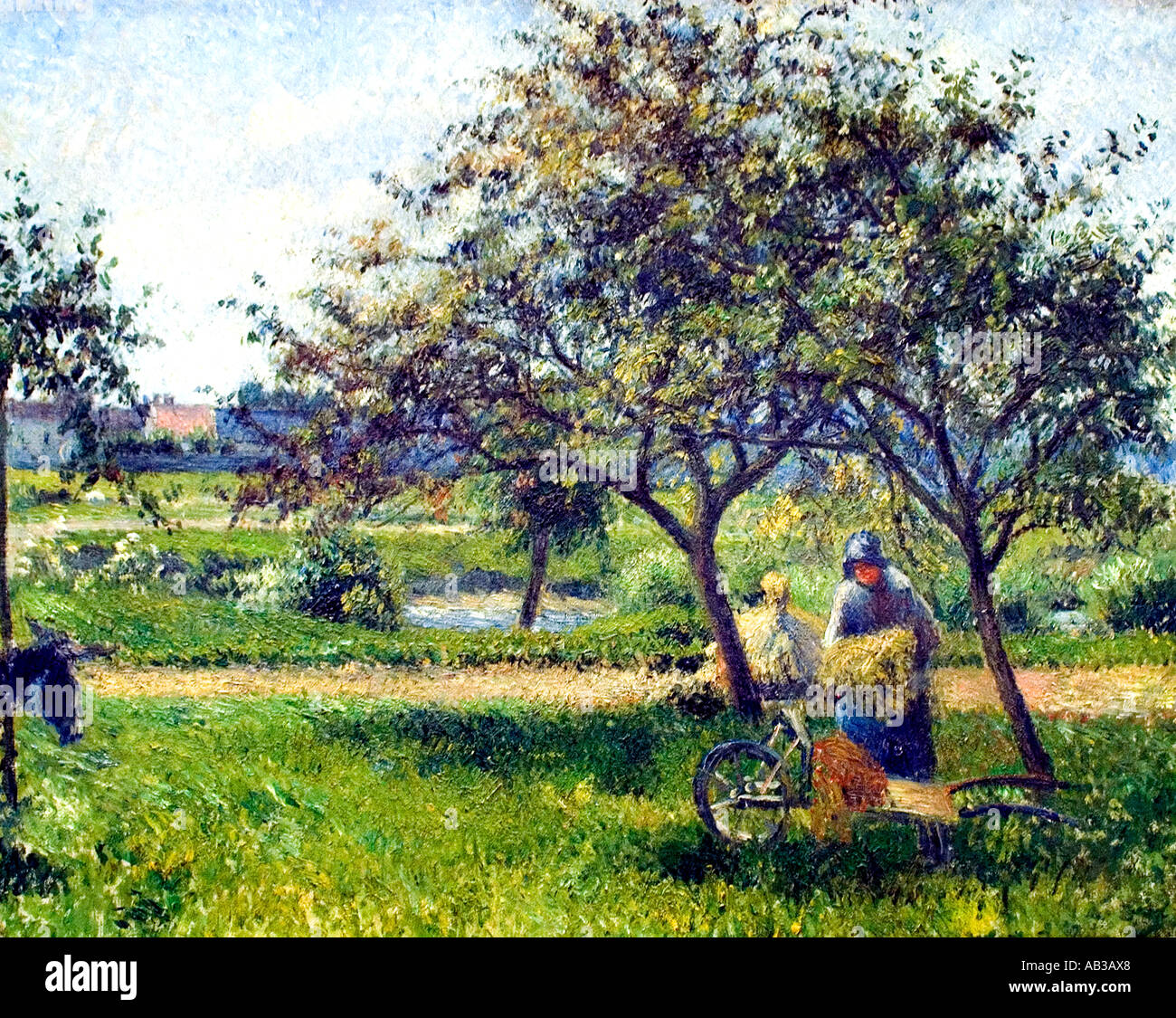 La Carriola. c. 1881. Camille Pissarro 1830 - 1903 Francia - Francese Foto Stock