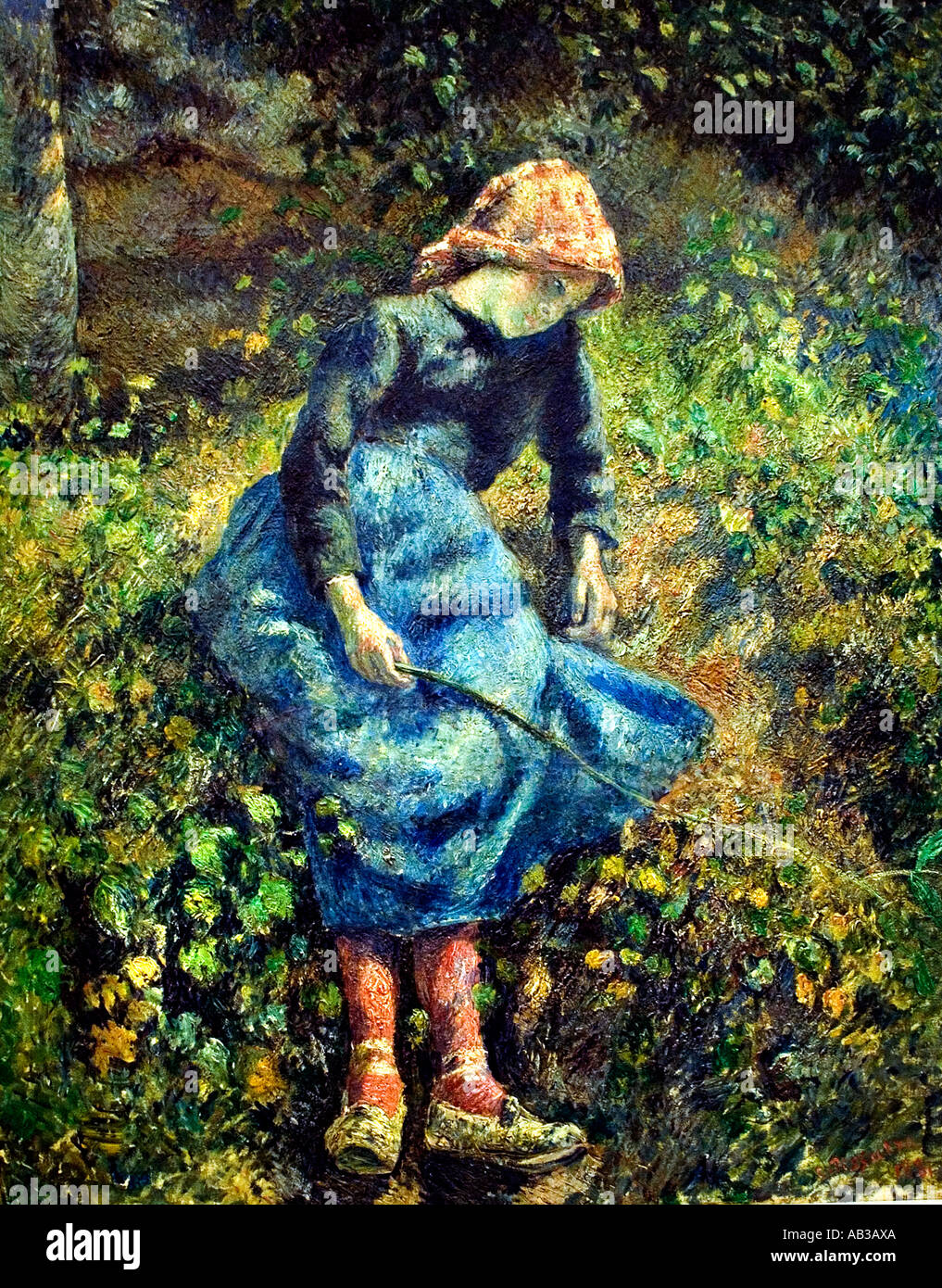 La pastorella. 1881 Camille Pissarro 1830 - 1903 Francia - Francese Foto Stock