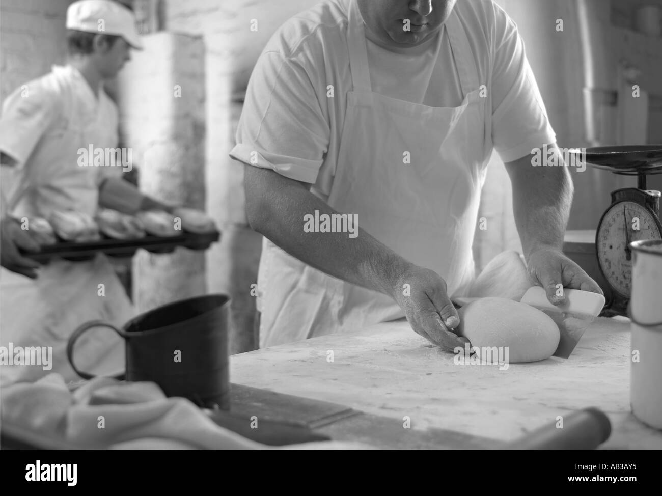 Il pane artigianale rendendo Foto Stock