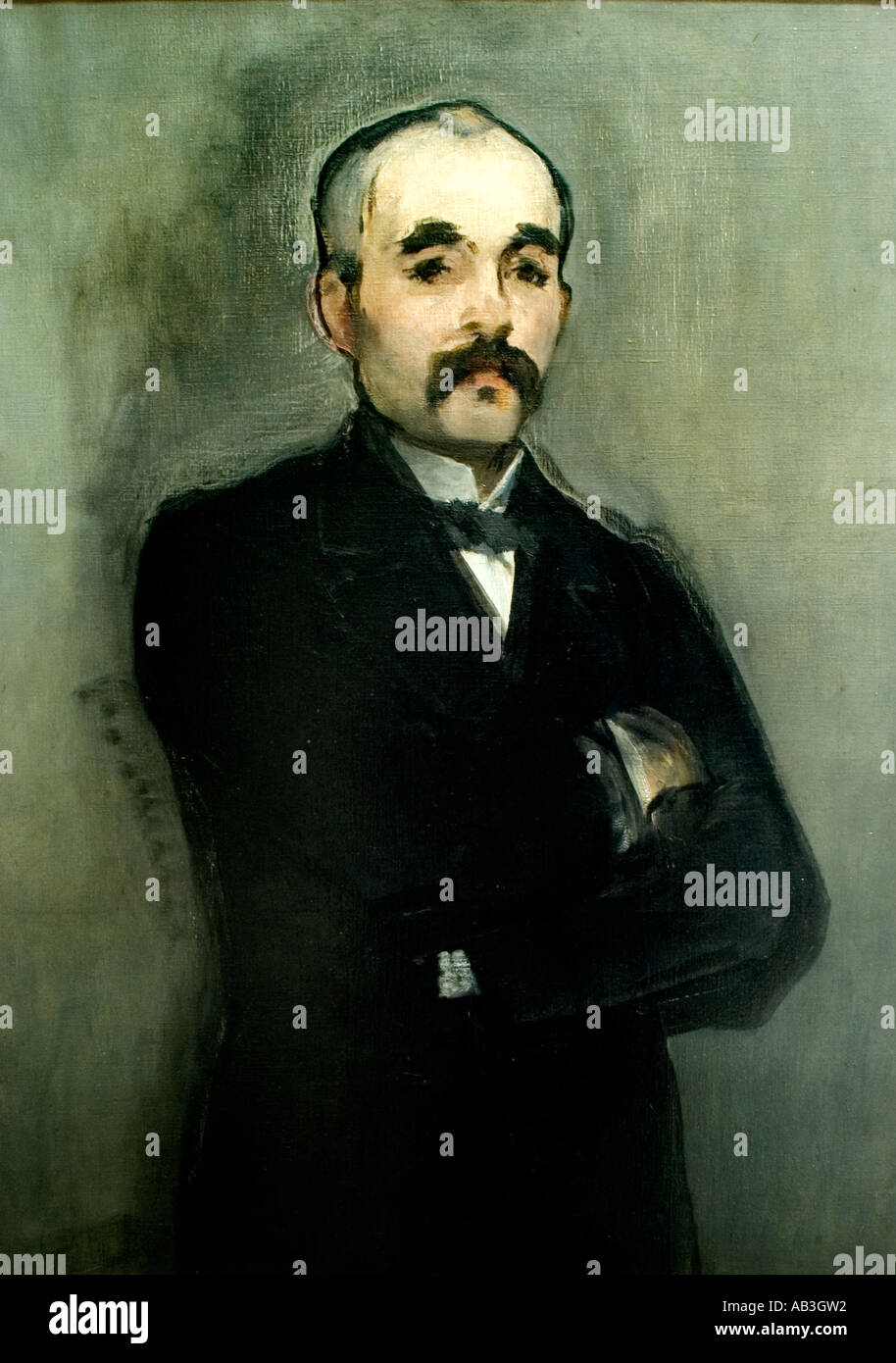 Georges Clémenceau. 1879-1880 da Édouard Manet 1832 - 1883 Francia - Francese Foto Stock