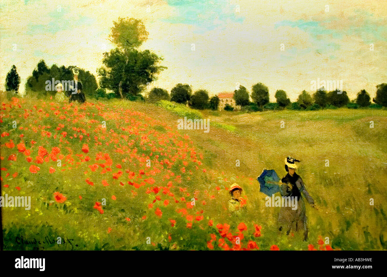 Il papavero papaveri pittura Francia 1887 Claude Monet 1840 - 1926 Francia - Francese Foto Stock