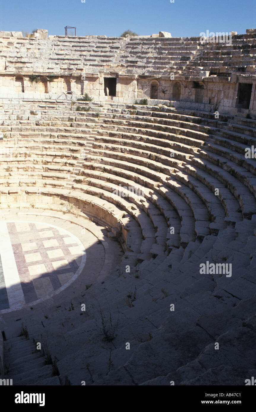 Teatro del nord, Petra, Giordania Foto Stock