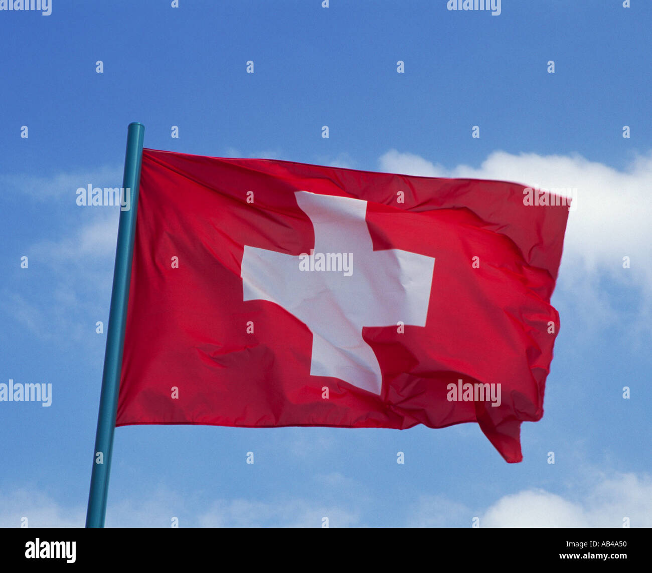 Bandiera Svizzera Foto Stock