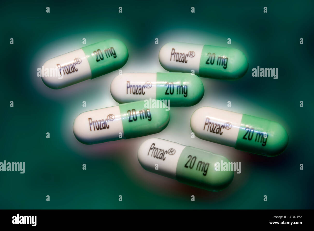 Il Prozac capsule. Foto Stock