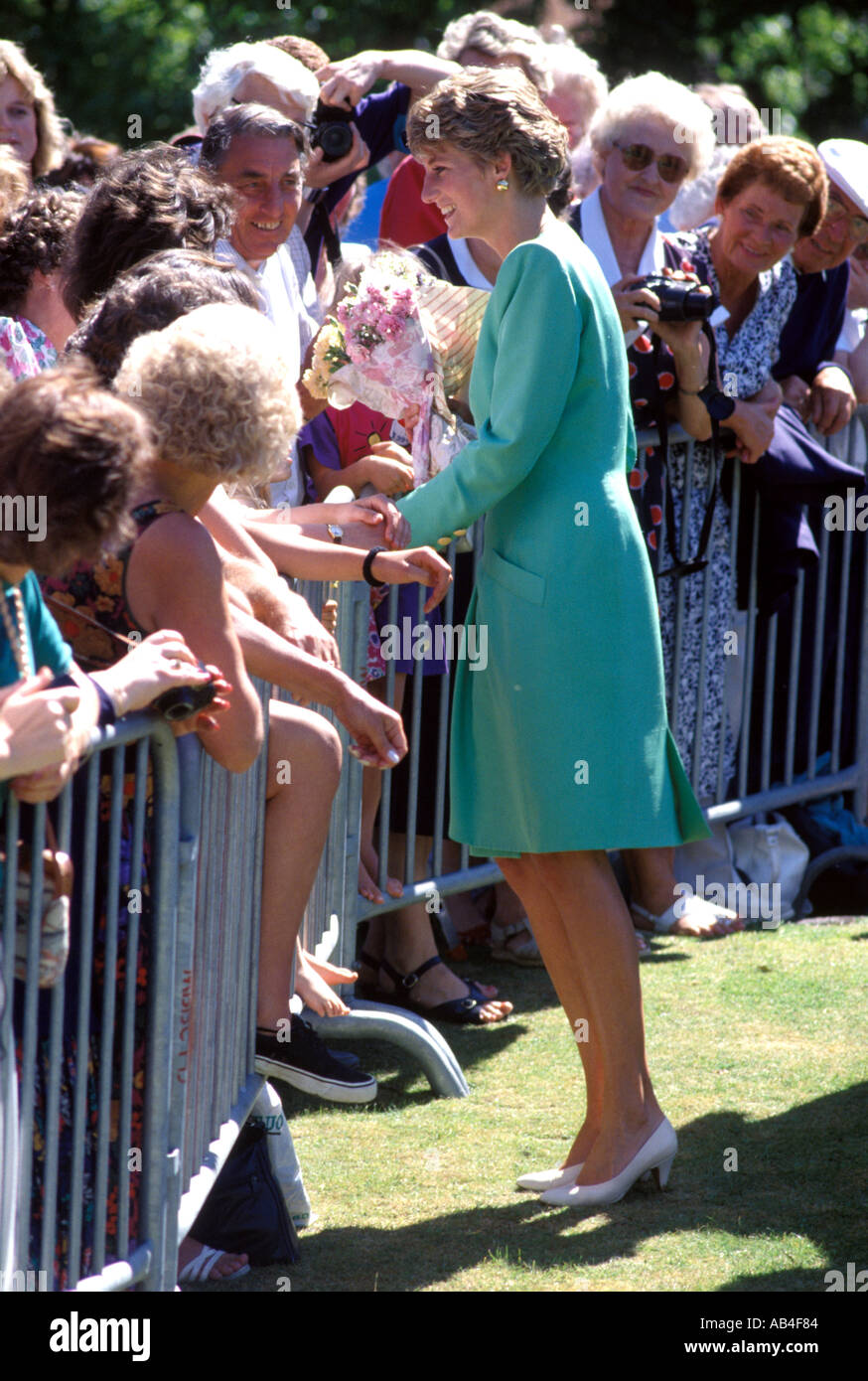 HRH Principessa Diana del Galles durante un impegno ufficiale Foto Stock