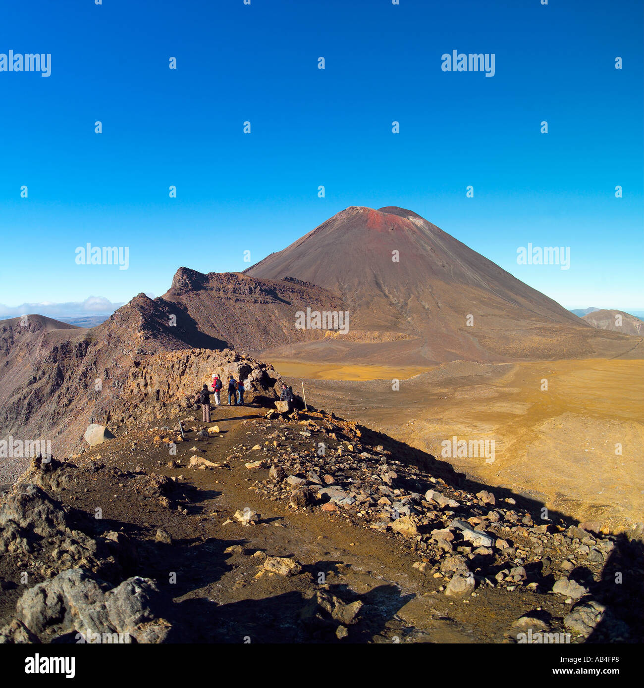 Il monte Tongariro e il Tongariro Crossing, Nuova Zelanda Foto Stock