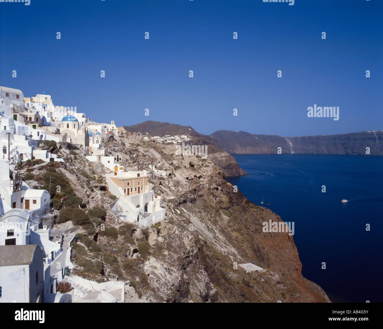 Santorini, Thira Foto Stock