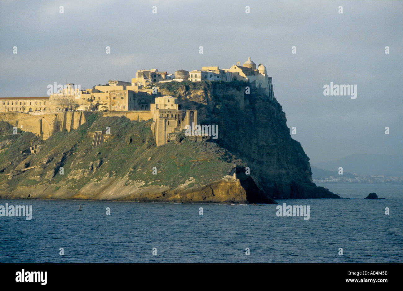 Italia Isola di Procida Campania vista della Terra Murata medievale borgo murato Foto Stock