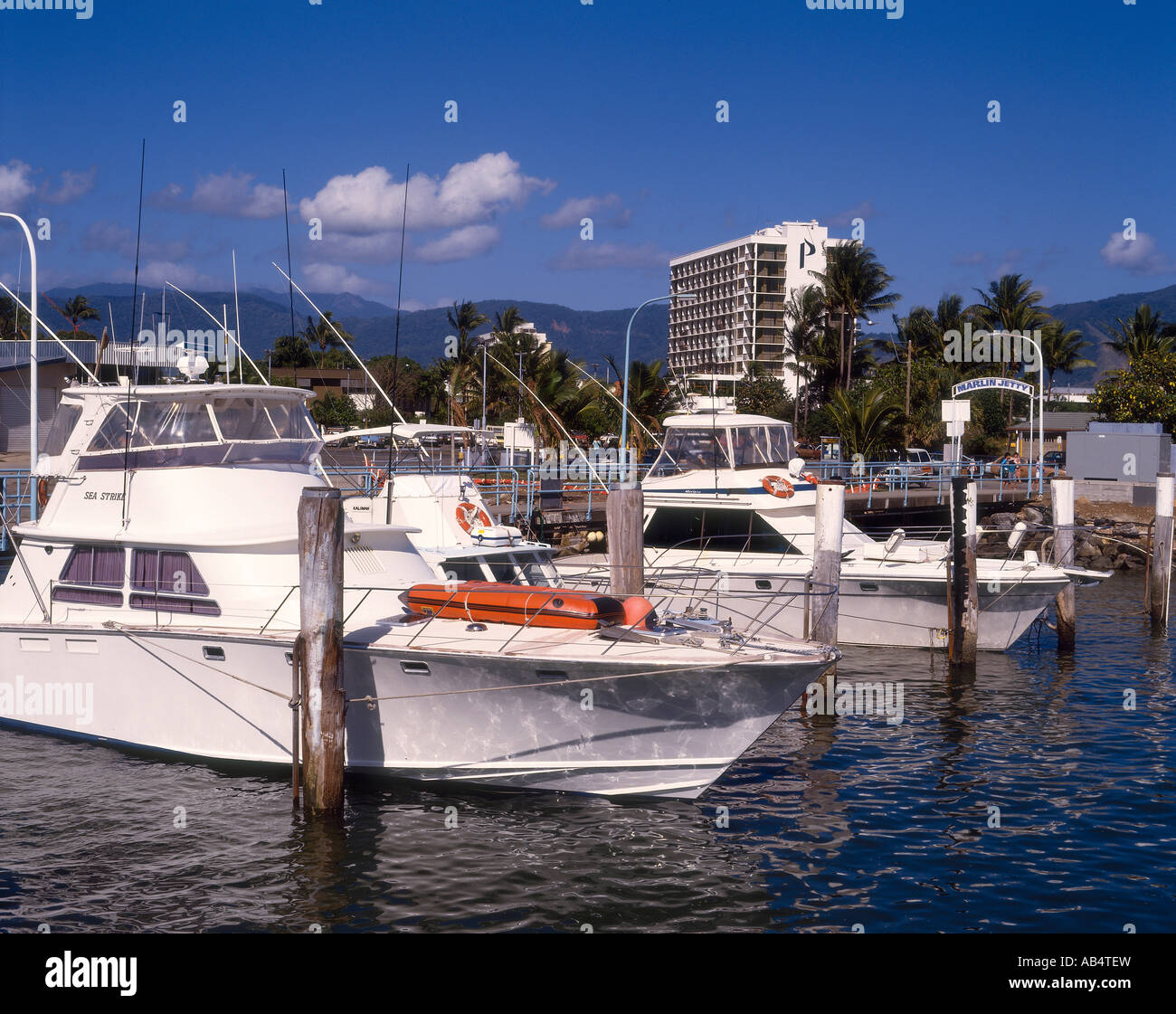 Cairns Marlin Wharf Foto Stock