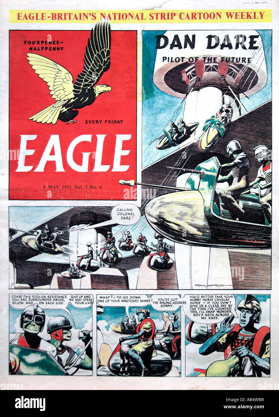 Eagle Comic 4 maggio 1951 per solo uso editoriale Foto Stock