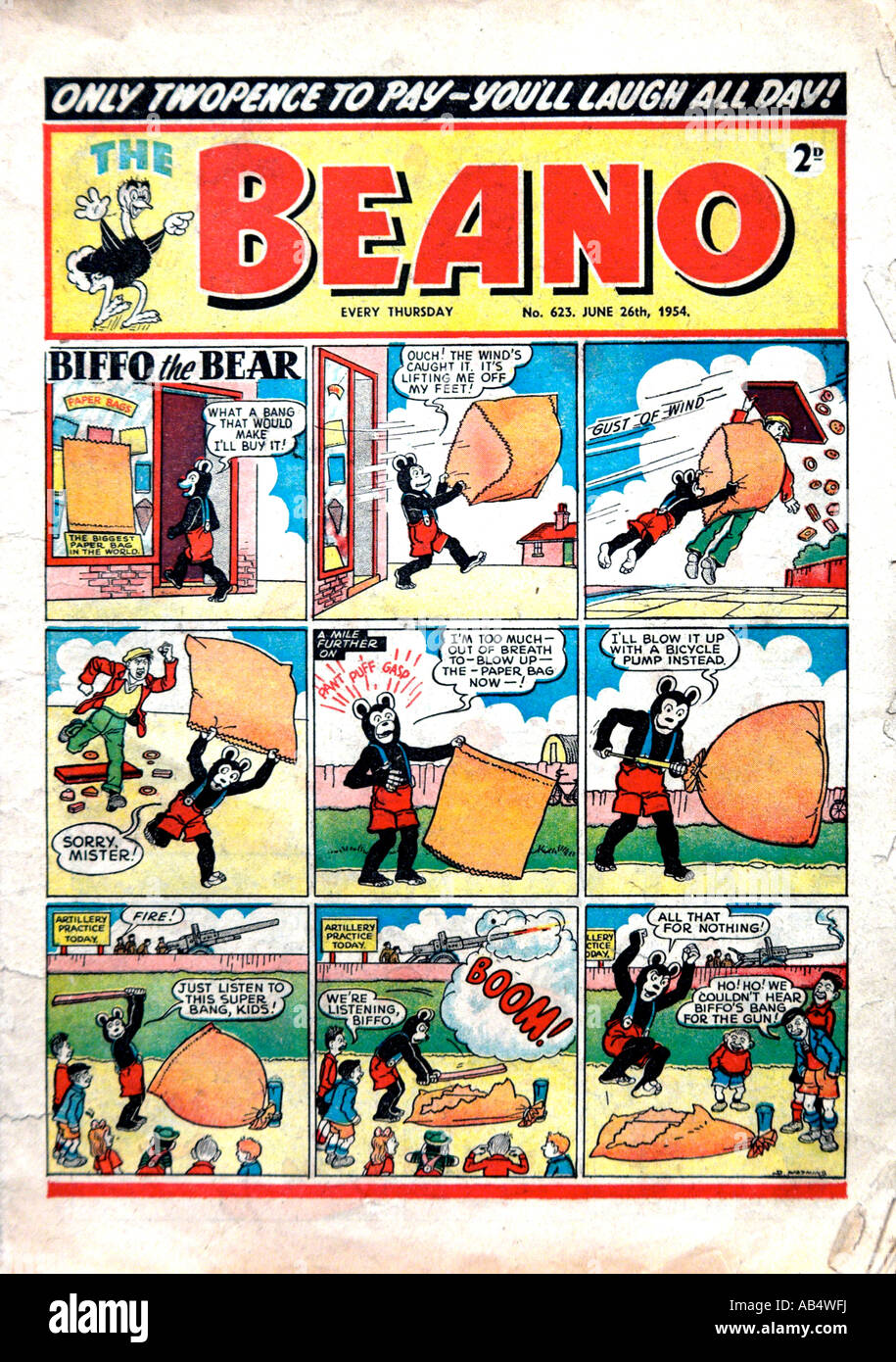 Beano Comic 26 Giugno 1954 per solo uso editoriale Foto Stock