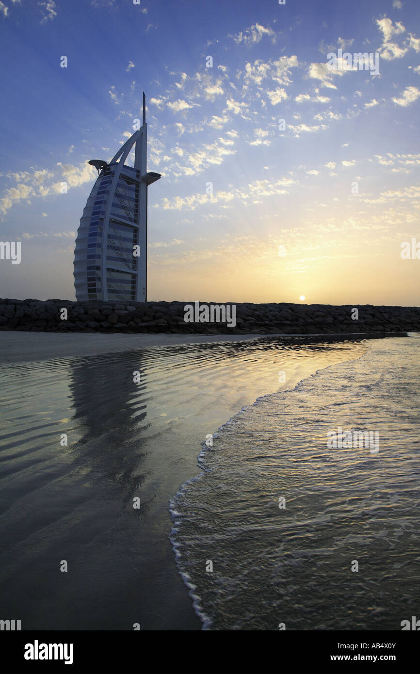Il Burj al Arab Hotel Dubai Foto Stock