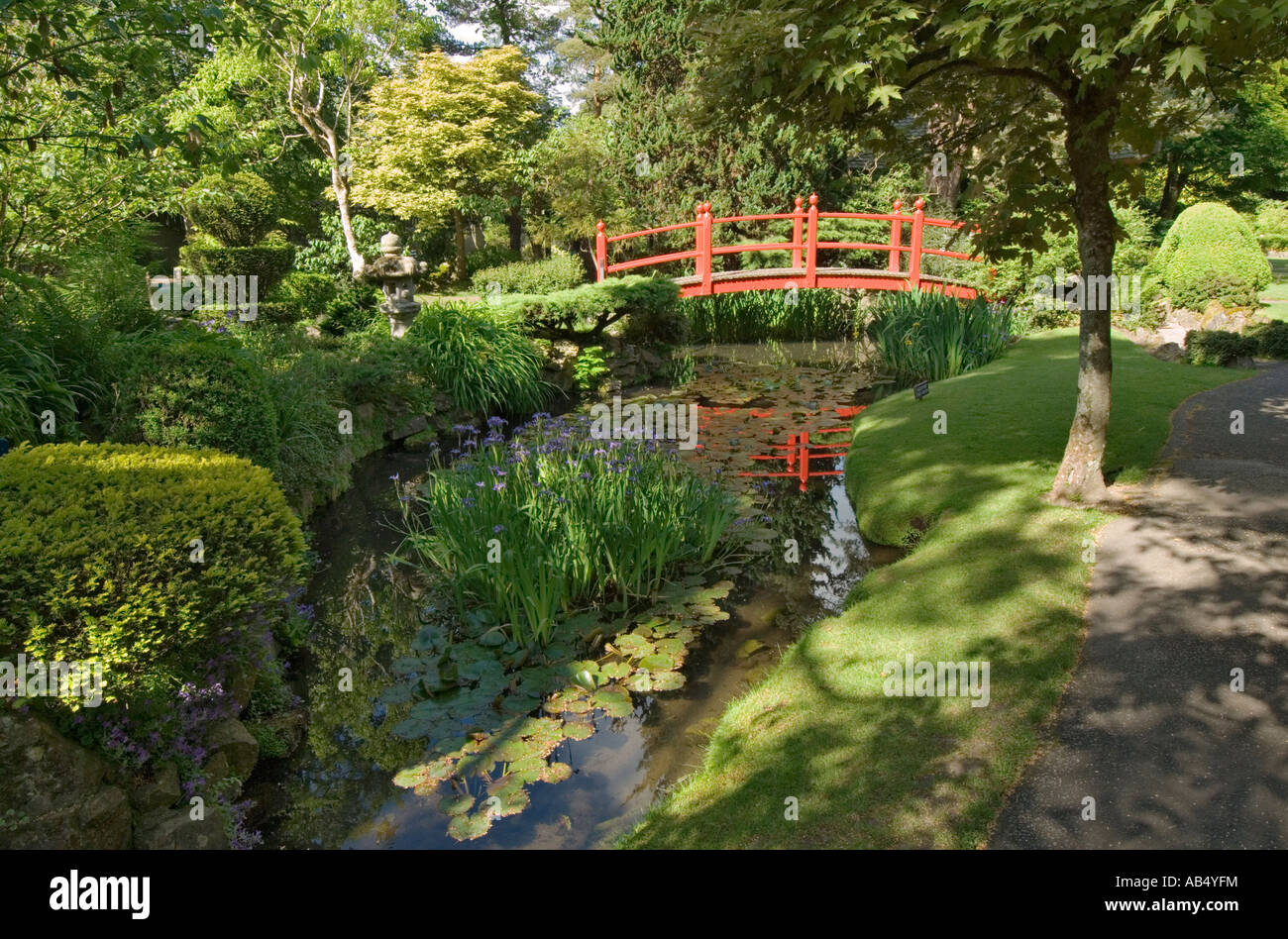 L'Irlanda nella contea di Kildare Tully Irish National Stud giardino giapponese Foto Stock