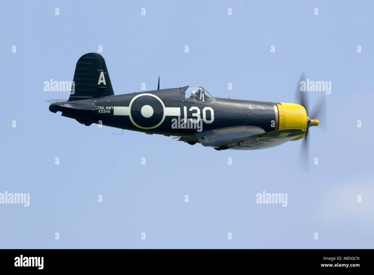 Un veterano Chance Vought Corsair a carico del gestore fighter della Royal Navy Foto Stock