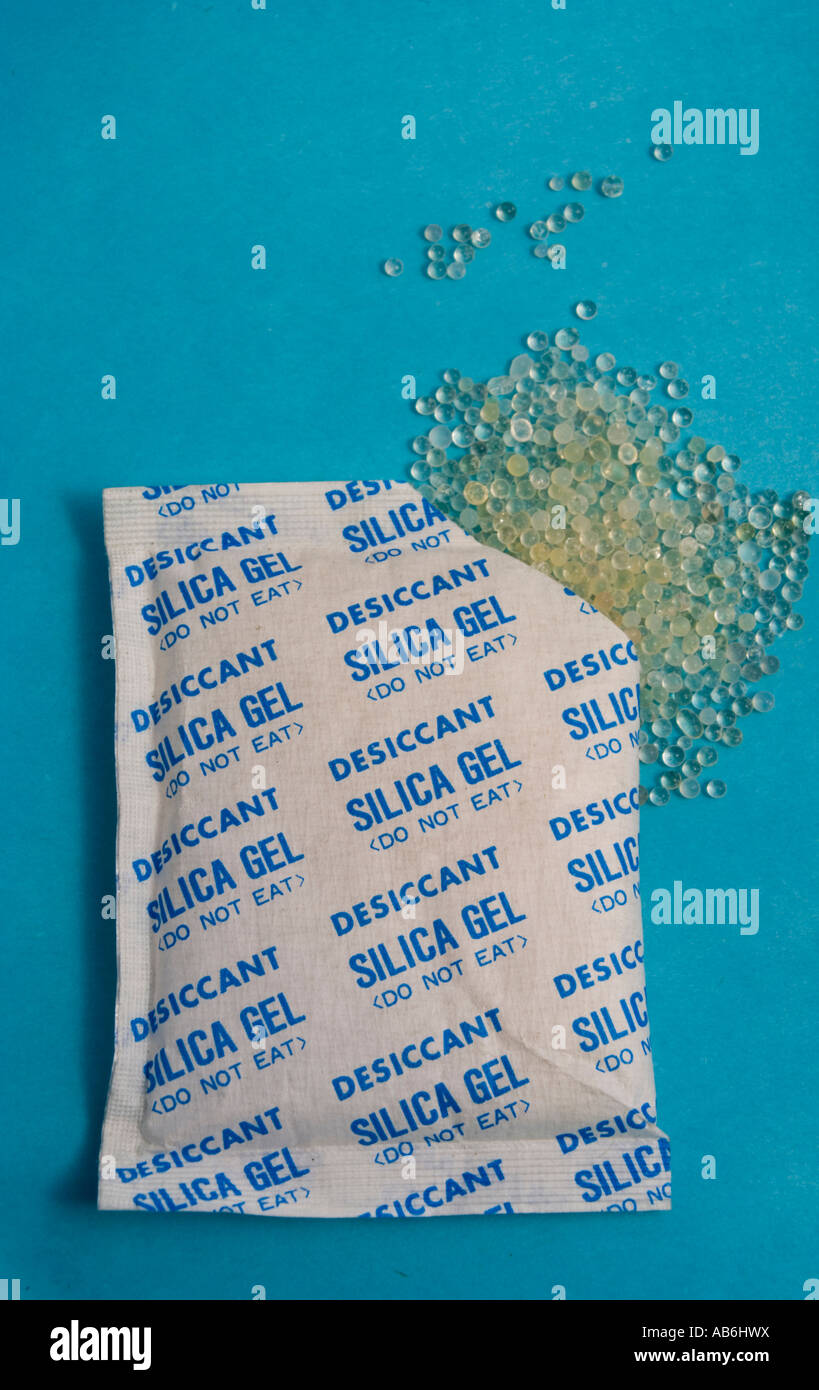 Gel di silice Foto Stock