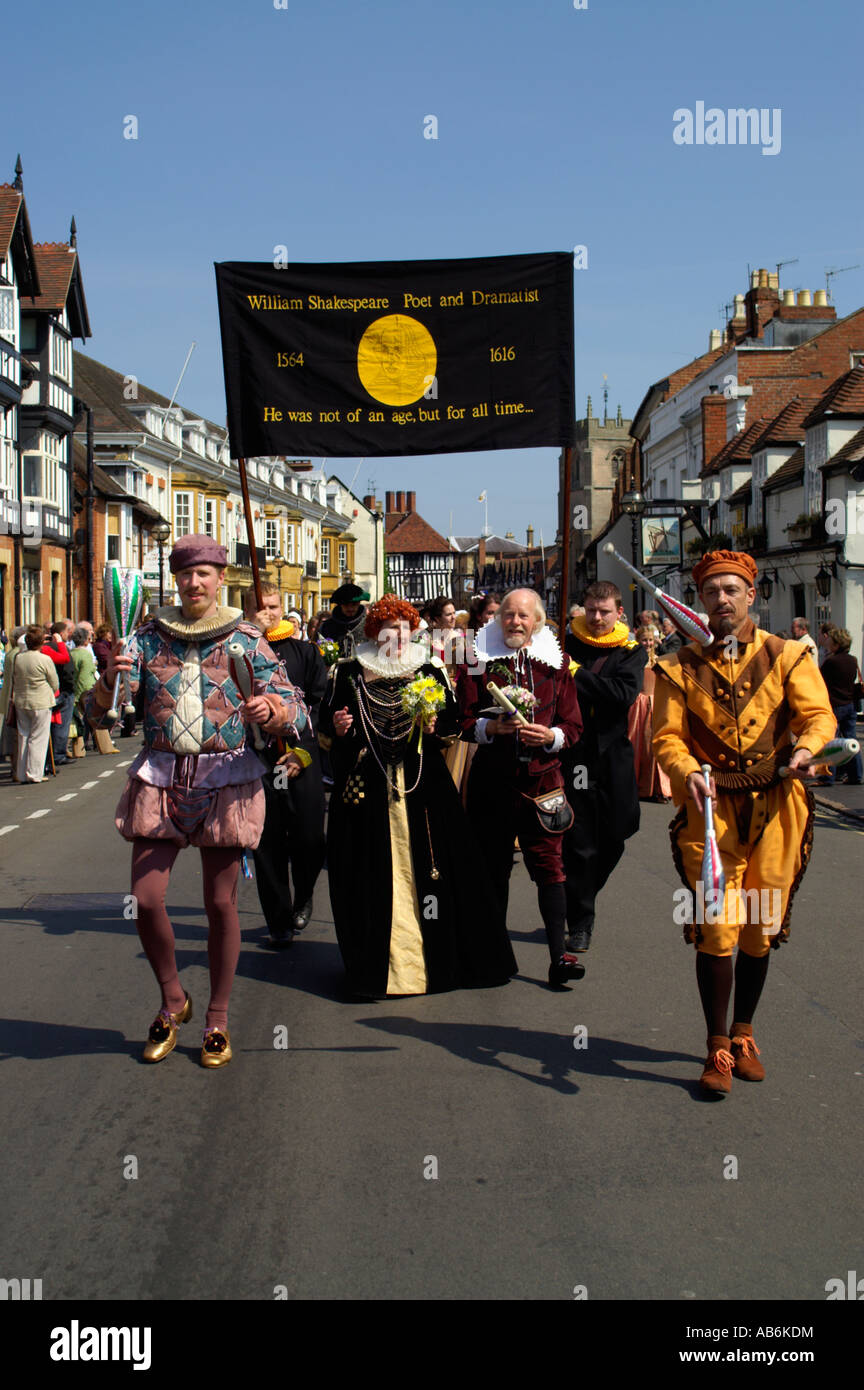 Shakespeare processione di compleanno Foto Stock