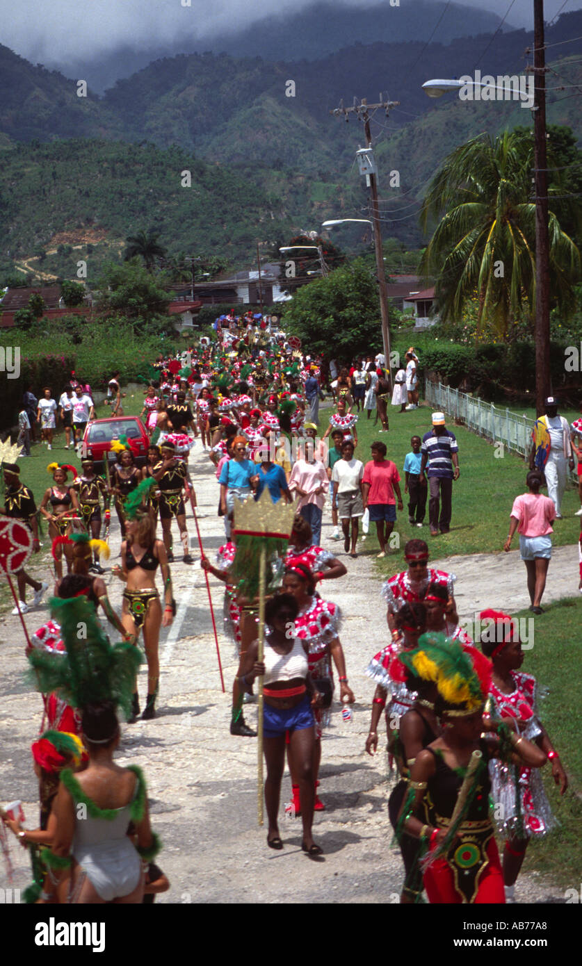 Carnevale di Pasqua Kingston Giamaica 1990 Foto Stock