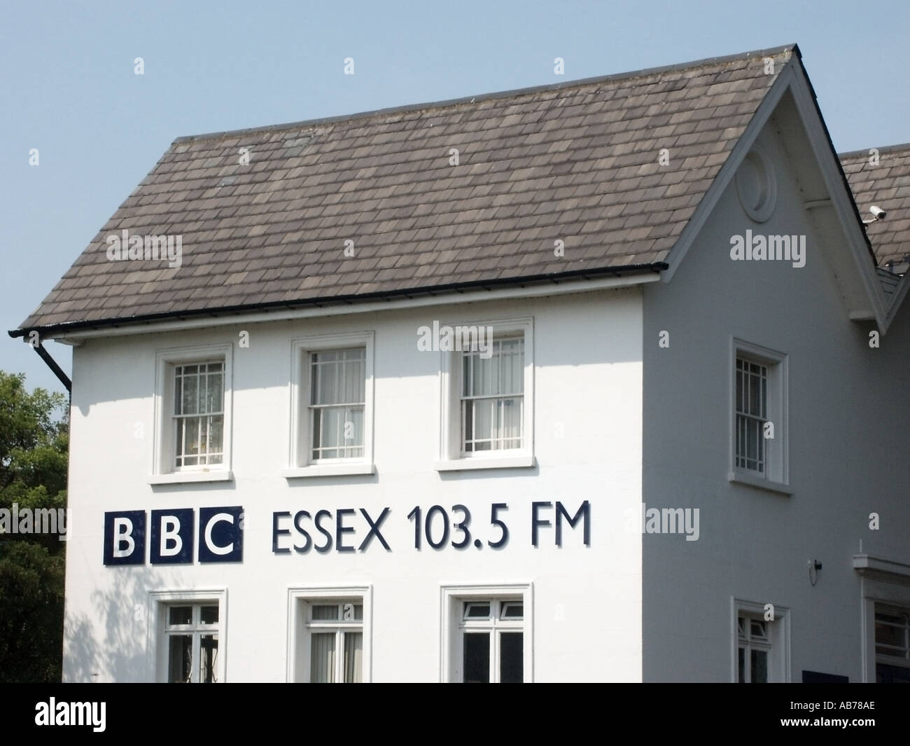 BBC Local radio divisione radio locale e regionale della BBC che trasmette da locali che servono la contea di Essex103.5 FM a Chelmsford, Essex, Inghilterra, Regno Unito Foto Stock
