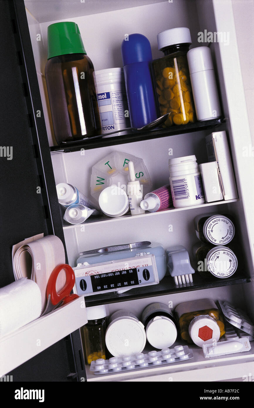 Armadietto Foto Stock