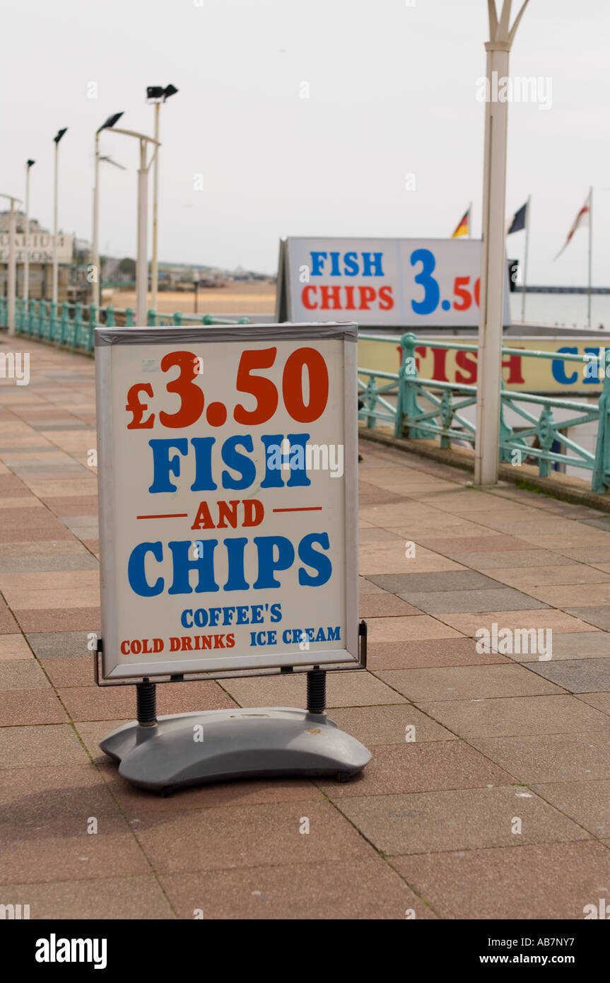 Brighton seaside scena UK Foto Stock