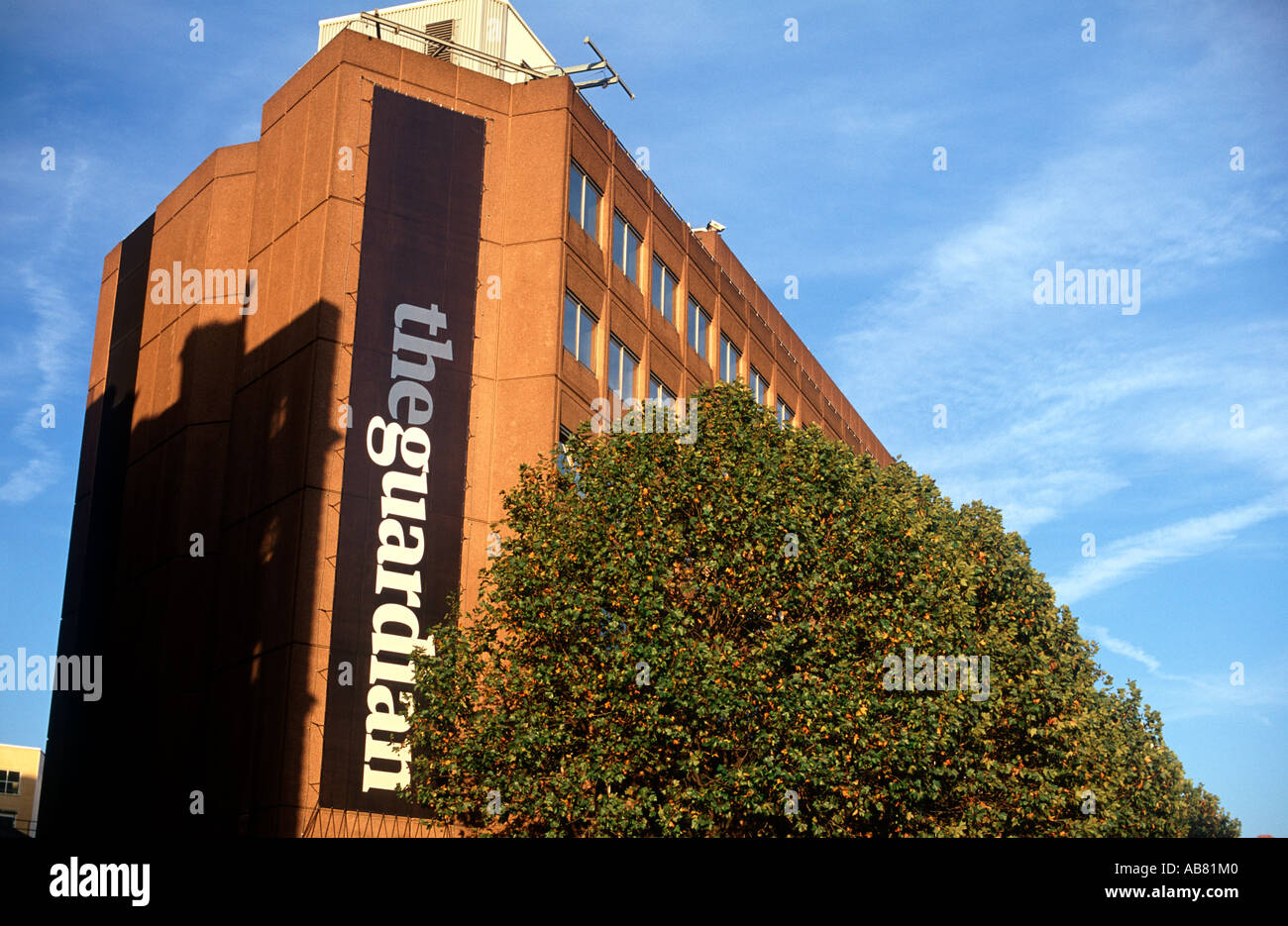 Il quotidiano The Guardian edificio su Farringdon Road, Londra, Inghilterra Foto Stock