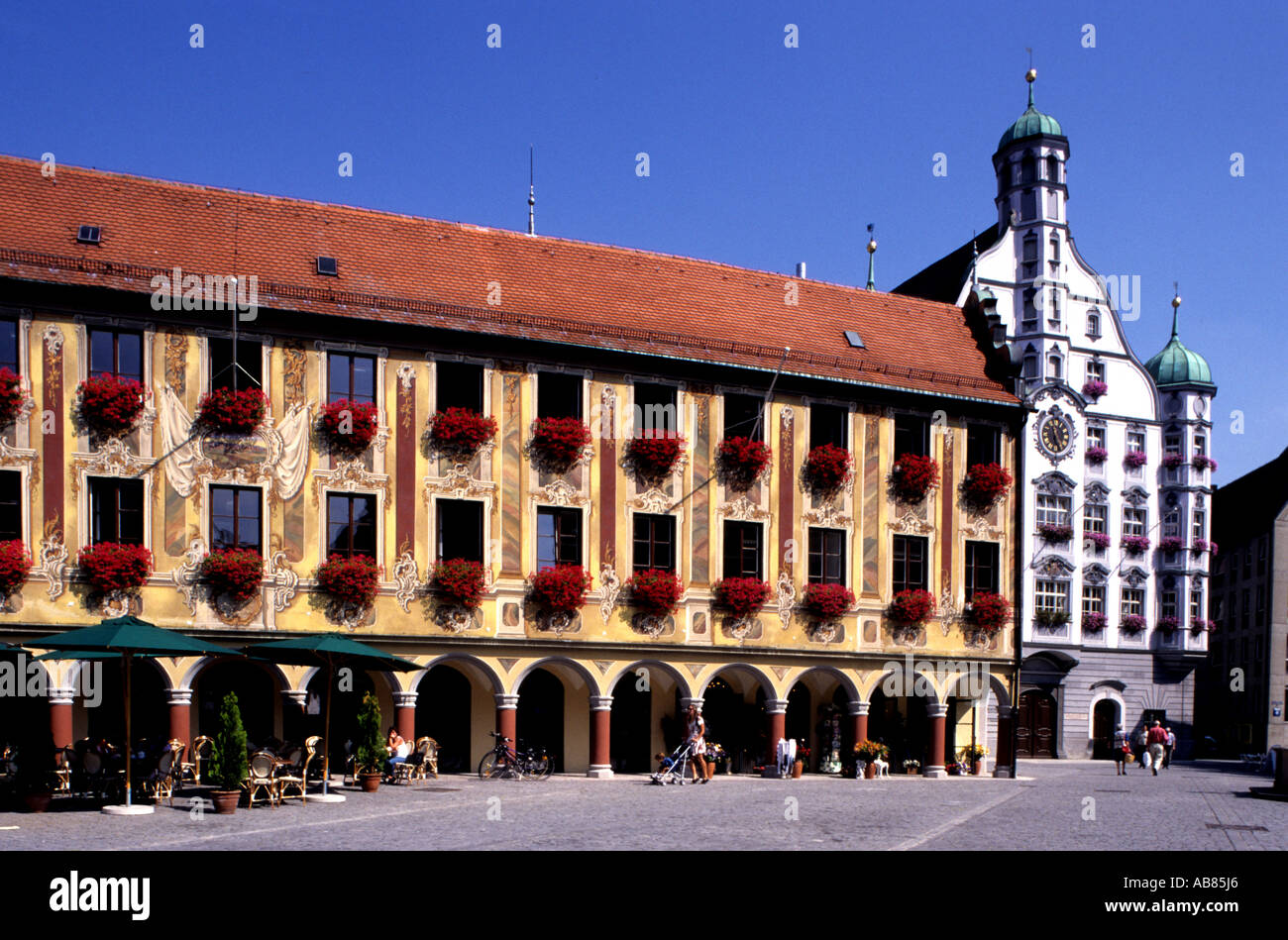 Steuerhaus Memmingen Allgaeuer Germania tedesco Alpen Foto Stock