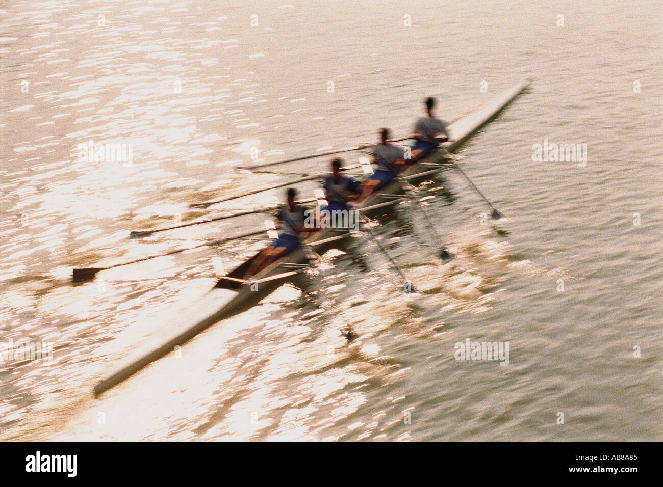 Squadra di canottaggio Foto Stock