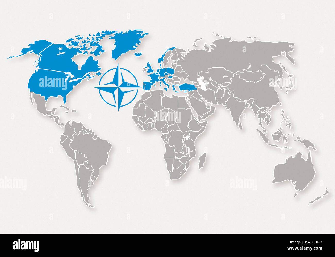 Mappa Della Nato Foto Stock Alamy