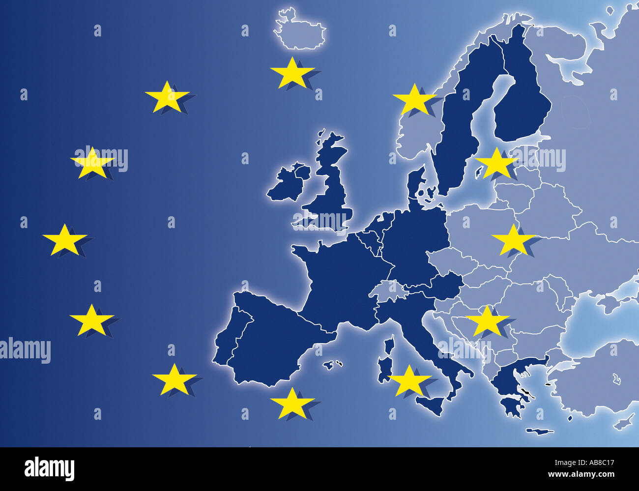 Mappa attuale europa immagini e fotografie stock ad alta risoluzione