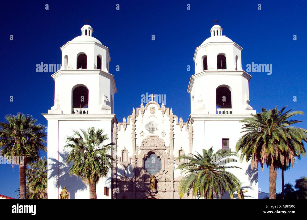 Sant Agostino nella cattedrale di Tucson in Arizona USA Foto Stock