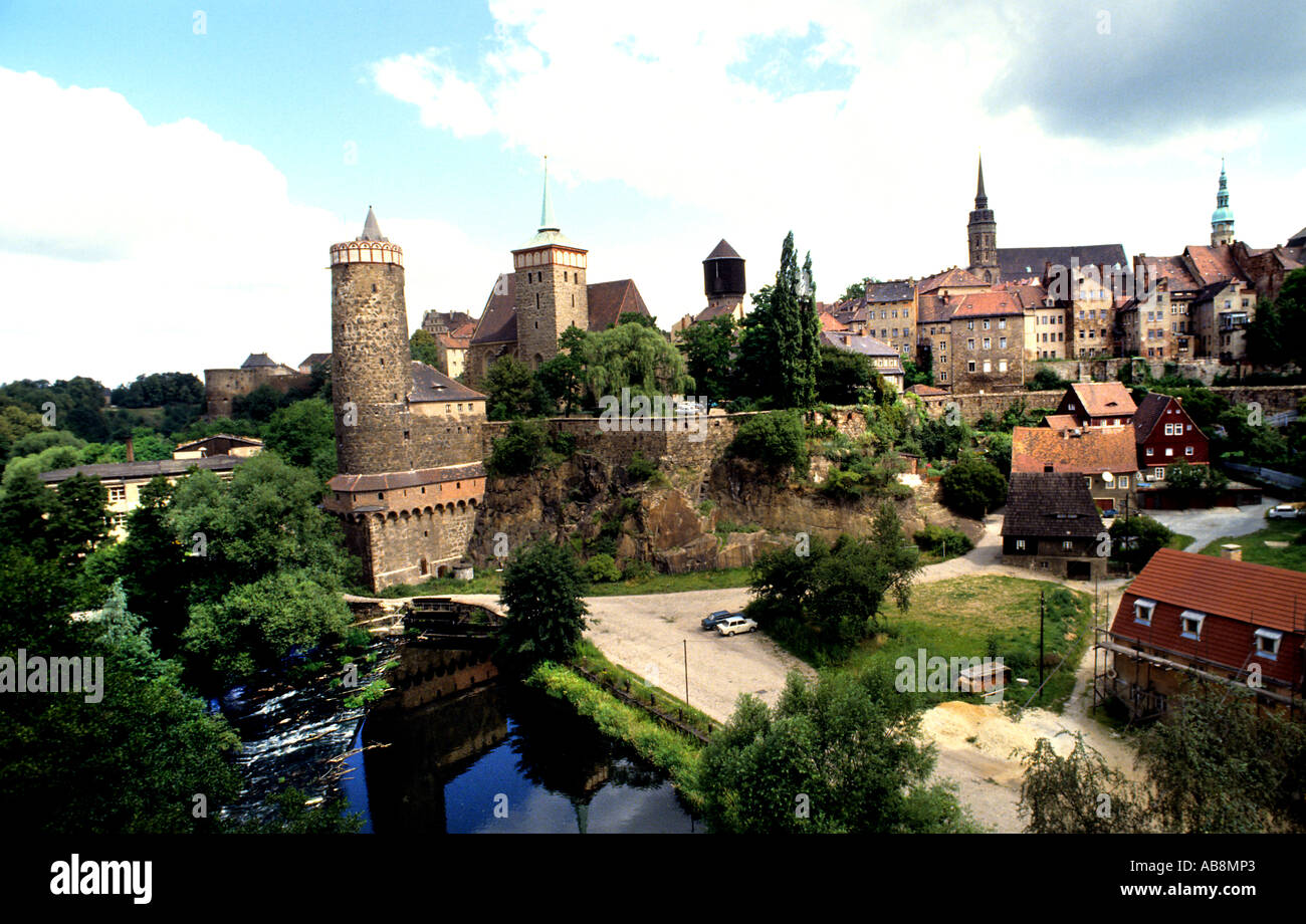 Sachsen Bautzen tedesco Germania città storica città Foto Stock