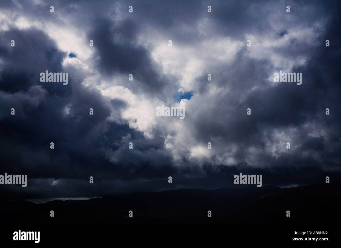 Nuvole temporalesche Foto Stock