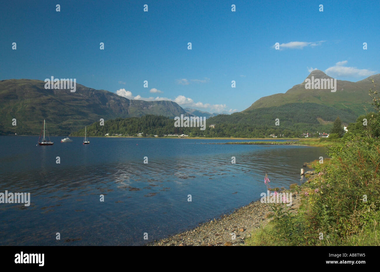 Loch Leven a Ballachulish Highland Scozia Scotland Foto Stock