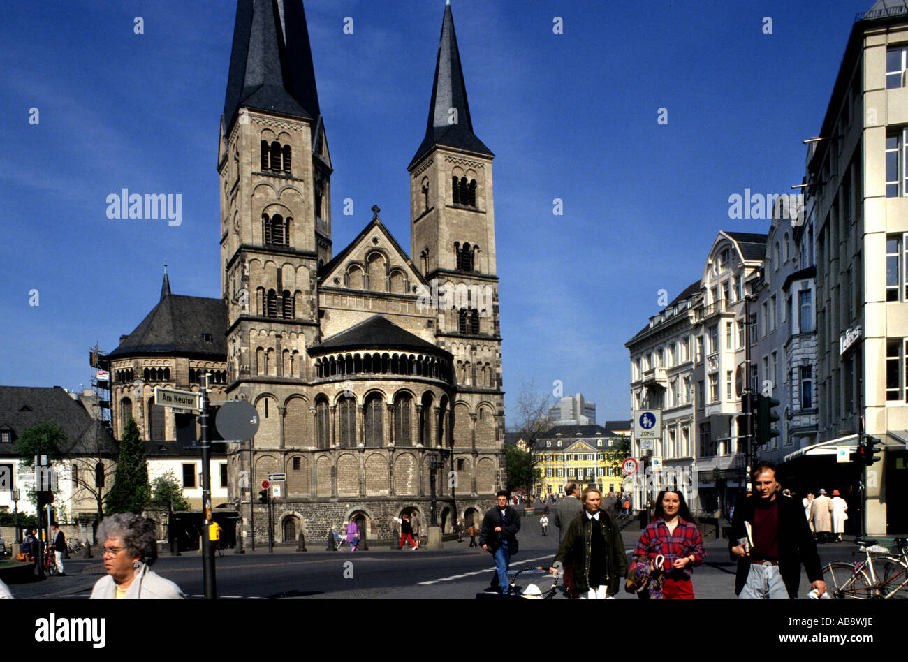 Cattedrale Bonn Reno Westfalia Germania tedesco Foto Stock