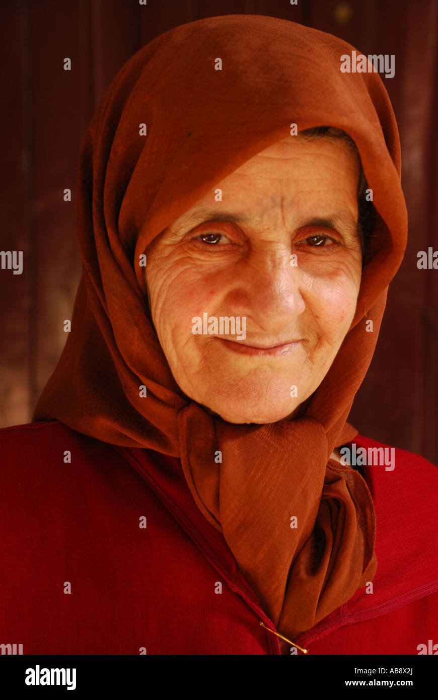 Ritratto di vecchio marocchino donne Fez Marocco Foto Stock