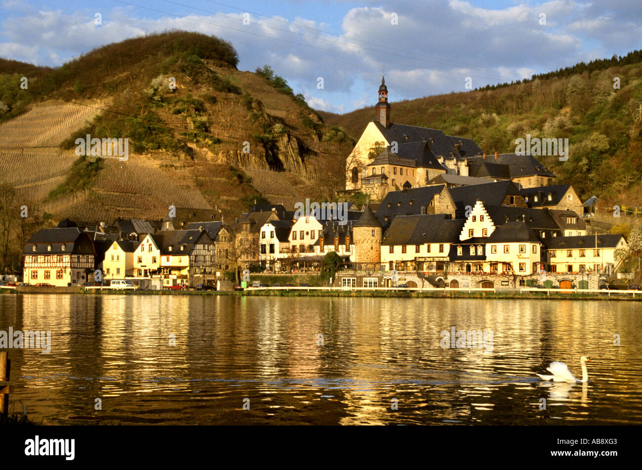 Mosel Cochem Rheinland Pfalz Foto Stock