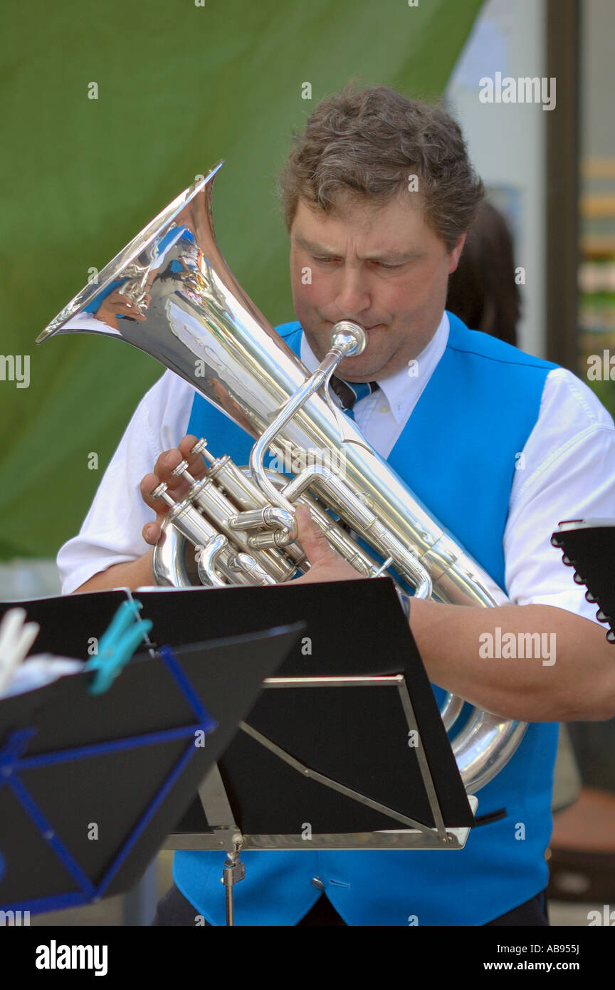 Eufonium player Foto Stock