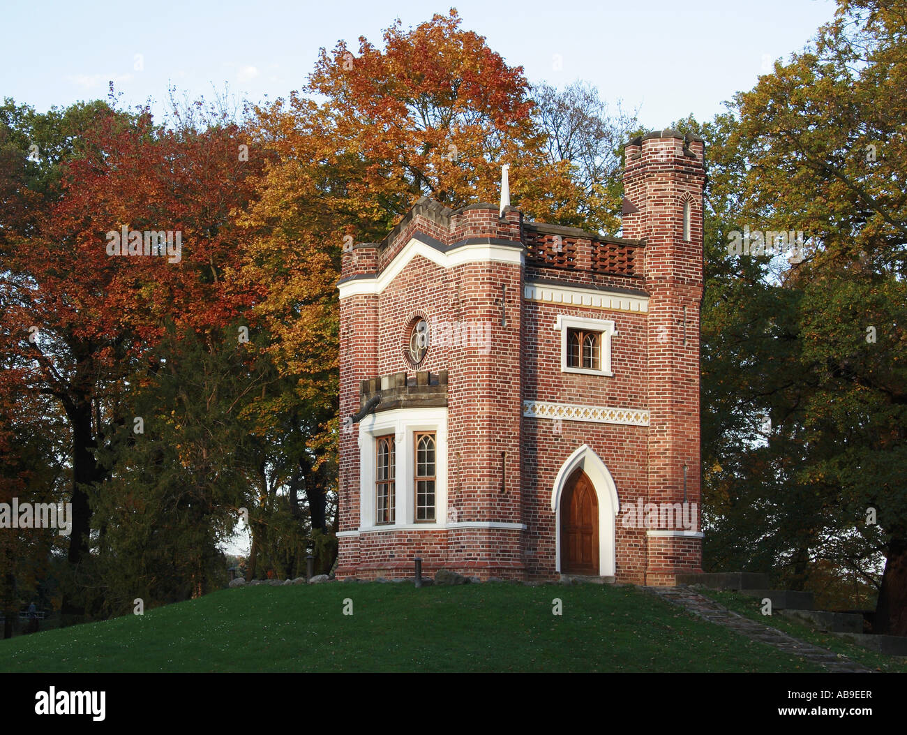 Park Luisium con snake house, Germania, Sassonia-Anhalt, Dessau Foto Stock