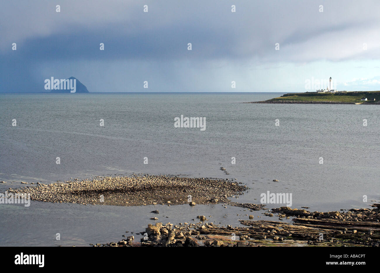 Faro Pladda, vicino Kildonan, Arran, costa ovest della Scozia, Regno Unito Foto Stock
