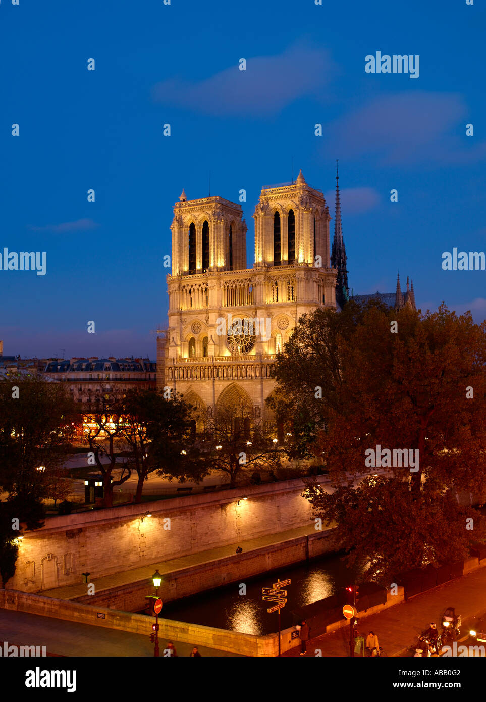 Parigi, la cattedrale di Notre Dame Foto Stock