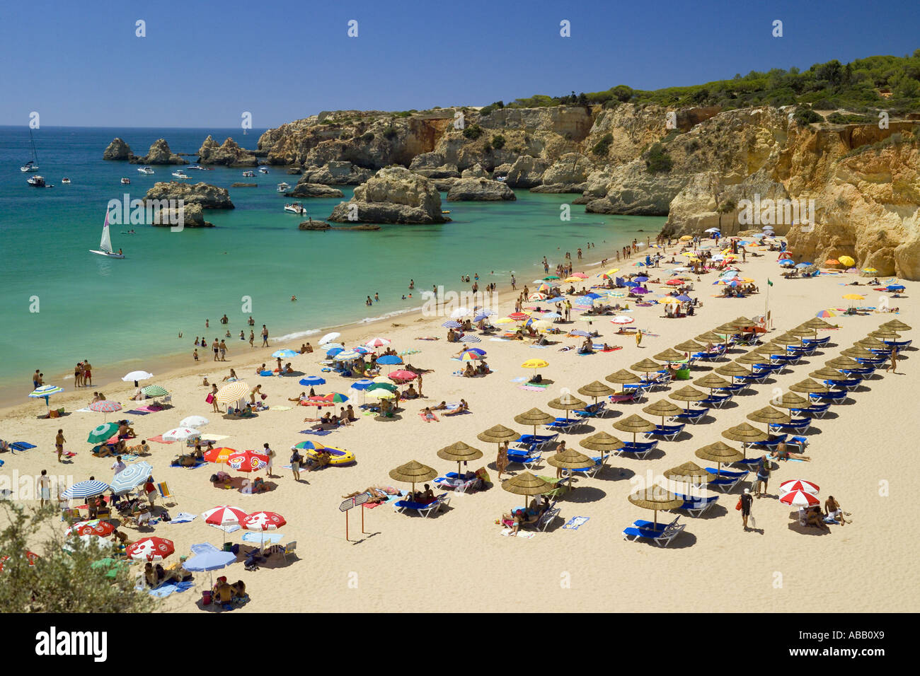 Algarve, Praia Da Rocha, Praia de Vau Foto Stock