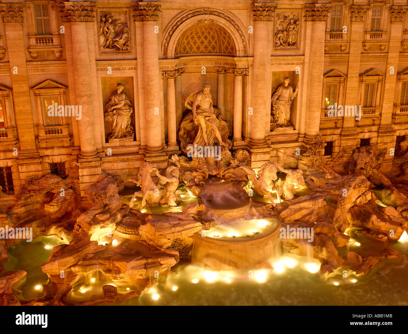 Roma, Fontana di Trevi Foto Stock