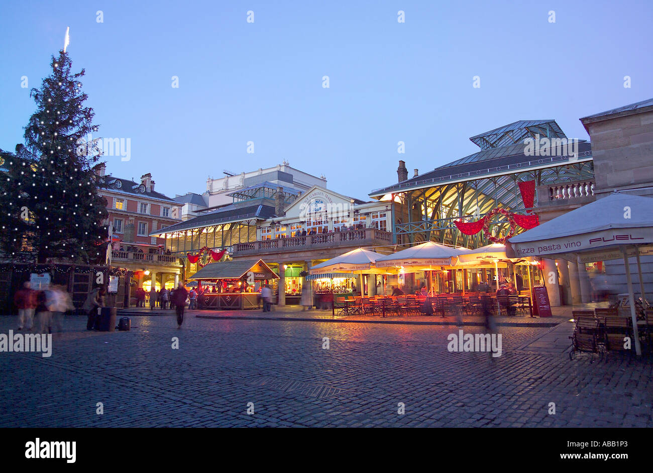 Londra Covent Garden a Natale Foto Stock