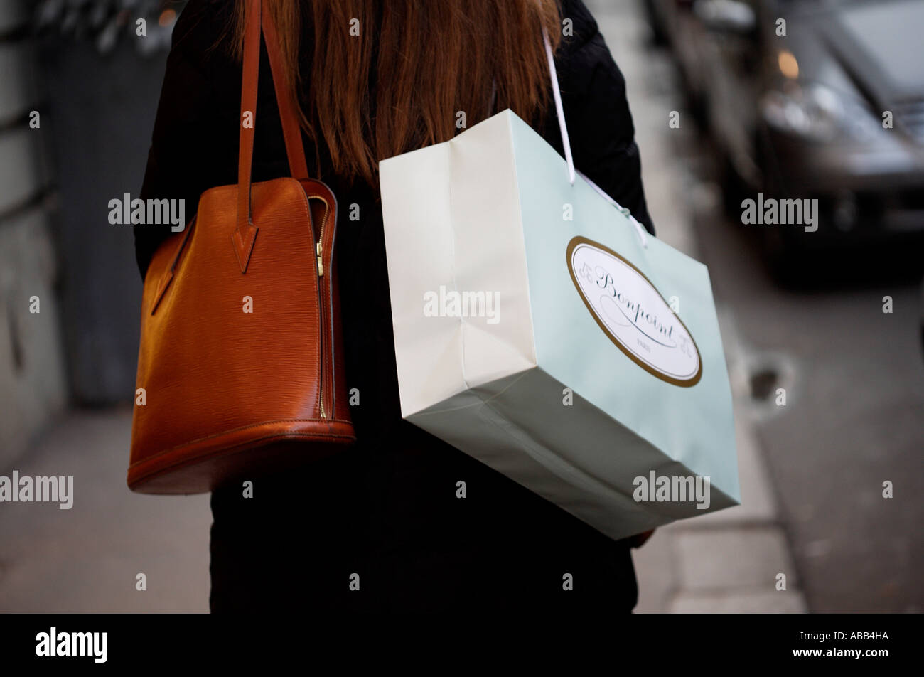 Parigi, borse per lo shopping Foto Stock